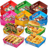 48 Pack Hawaii Party Paper Tray Aloha 5lb Tiki Paper Disposable Boat