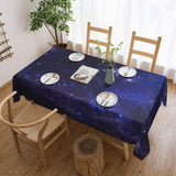 Galaxy Universe Rectangle Tablecloth Starry Night Table Cloth