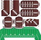 Football Party Supplies Serves 24 Football Party Paper Plates