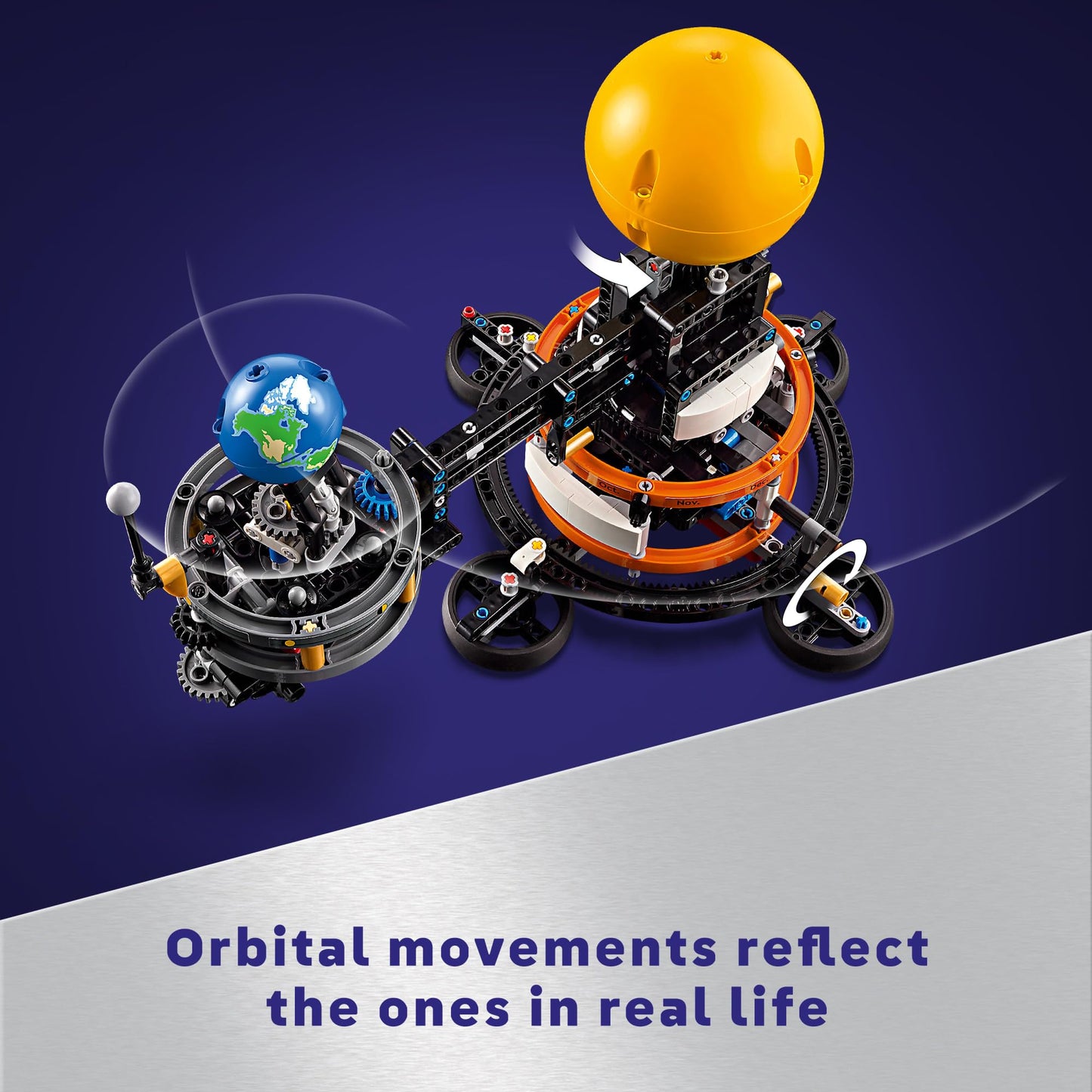 LEGO Technic Planet Earth and Moon in Orbit Building Set, Outer Space