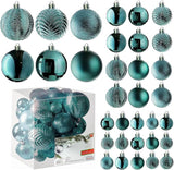 Prextex 36-Pieces Christmas Ornaments Set - Shatterproof, Festive