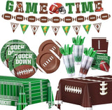 173PCS Football Party Supplies Kit for 24 Guests - Football Birthday