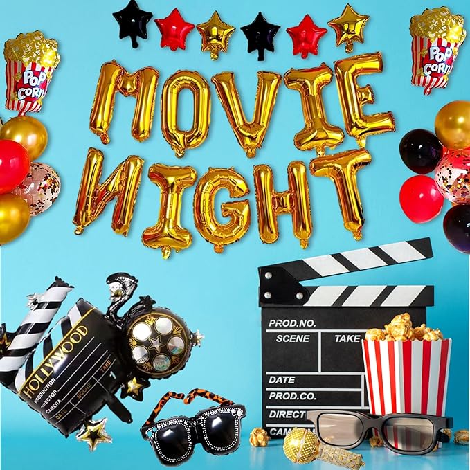 Movie Night Decorations 26 Pcs Movie Night Supplies Movie Theme