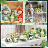 24 Pcs Safari Baby Shower Decorations Jungle Theme Birthday