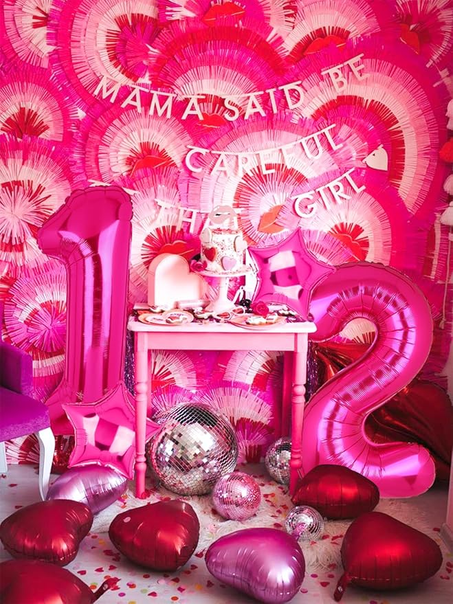 40 Inch Number Balloons Hot Pink 2 Large Number Balloon Anniversary