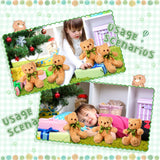 Zhanmai 9 Pieces Cute Bear Stuffed Animals 10 Inch Soft Plush Stuffed