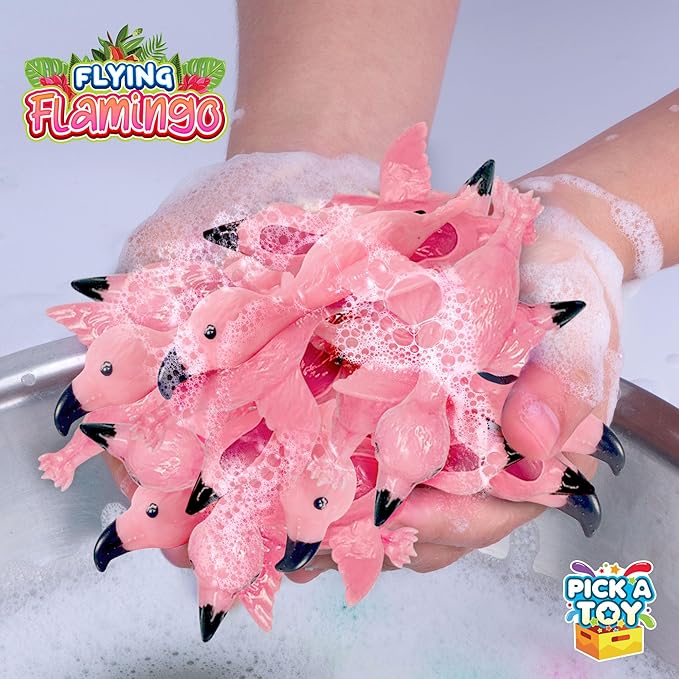 PICK A TOY 36 Pcs Flamingo Party Favors Toys for Kids Bird Shooter