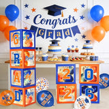 Graduation Decorations Class of 2026 - Orange and Blue Graduation