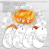 96Pcs Snow in Love Bridal Shower Party Decorations Glitter Silver