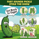 Fart Sounds Pickle - 30+ Unique Farts, Farting Cucumber Toy - Funny