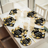 96 Pcs Retirement Party Plates and Napkins Set Happy Retirement