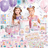 Princess Party Favors Including 12 Gift Bag 12 Stickers 12 Silicone