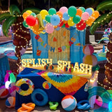 12 Pcs Summer Splish Splash Party Decorations Light Sign Summer Pool