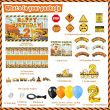 Construction Birthday Party Supplies for 2 Year Old Boy 139 Pcs Dump