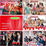 120 pcs 12 oz red plastic cups Christmas plasitc cups red Party Cups