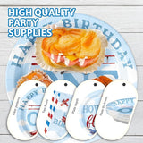 96Pcs Airplane 1st Birthday Decorations for Boys Red & Blue Airplane