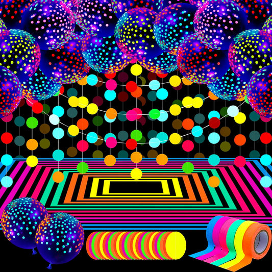 Skylety 32 Pcs Glow in The Dark Party Supplies Neon Party Favors with