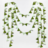 Olive Green Party Decorations Gradient Sage Green Felt Hanging