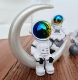 Ni-JASW Gradient Astronaut Statues Set of 4, Spaceman Figurines Space