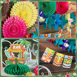 Hawaiian Luau Party Decorations Tropical Beach Aloha Palm Leaves