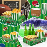 108 Pcs 36 Sets Football Movie Night Snack Trays Popcorn Boxes