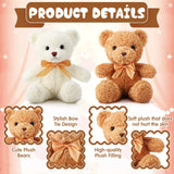 HyDren 5 Pcs Bears Stuffed Animal Soft Plush Toys Valentine 12 Inches