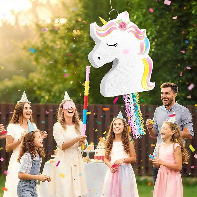 Unicorn Piñata Unicorn Party Supplies Piñata Bundle with Blindfold