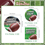 Football Party Supplies Kit Serve 50 Includes Dinner Plates Dessert