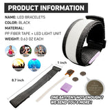 KIRALUMI 8 PCS LED Glow Bracelets, Light Up Wristbands - Halloween