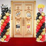 2 Sets Movie Night Balloon Column Stand Kit With 102 Popcorn