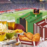 50Pcs Football Party Supplies 5lb Football Food Plates Paper Trays