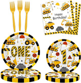 178 Pcs Construction 1st Birthday Party Supplies Dump Truck One Year
