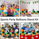 4 Sets Sports Party Balloons Stand Kit with Basketball Football