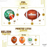 Football Balloons Arch Kit Huge Pack of 131 Football Party Supplies