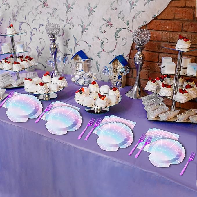 96 Pieces Mermaids Themed Party Decorations Mini Under the Sea