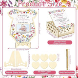 63 Pcs Wildflower Baby Shower Guest Book Alternatives Set Baby