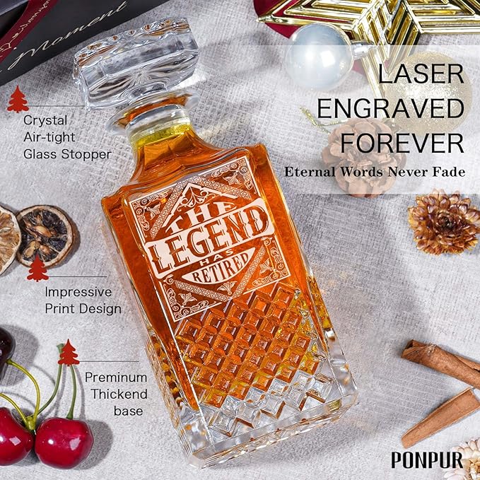 The Legend Has Retired 2026 Retirement Gifts for Men Women Whiskey
