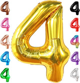 KatchOn, Gold Number 4 Balloons - Big, 40 Inch | 4 Birthday Balloon