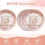 13th Birthday Party Decorations for Girls Rose Gold Birthday