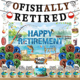 Retirement Party Decorations Men Women Ofishally Retired Banner
