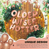 Fulmoon Set of 3 Pre Strung Older Wiser Hotter Glitter Banner Funny #3