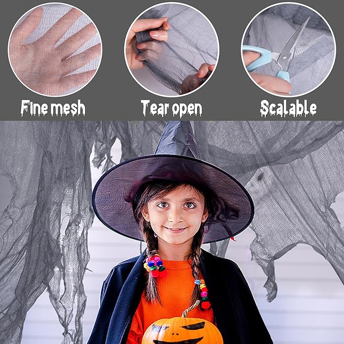 600 x 40 Inch Large Size Halloween Creepy Cloth Gray Halloween