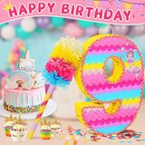 Number 9 Pinata for Birthday Party Decorations Unicorn Mermaid Theme