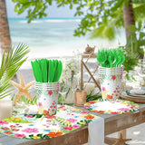 Luau Party Supplies 144pcs Tropical Party Decorations includes