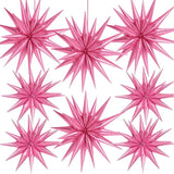 8 Pcs Star Balloons, Huge Pink Explosion Star Aluminum Foil Spike