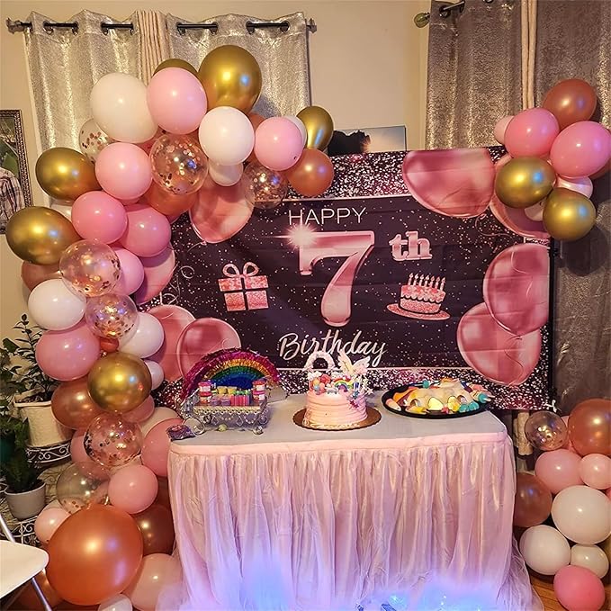 Pink Gold Balloons Set 12 Inch Matte Pink Pastel Baby Pink Metallic