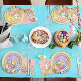 Happy Easter Supplies Kit for 25 Guests Easter Bunny Decorations