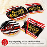 96 Pcs Firefighter Retirement Party Supplies We Are So Proud of You