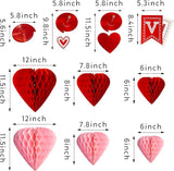 31 Pcs Valentines Day Swirl String Cutout Decoration Kit with Banner