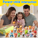 Party Favors for Kids 24PCS Safari Animal Squishy Toys,Goodie Bag
